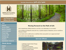Tablet Screenshot of milfordfranklincounseling.com